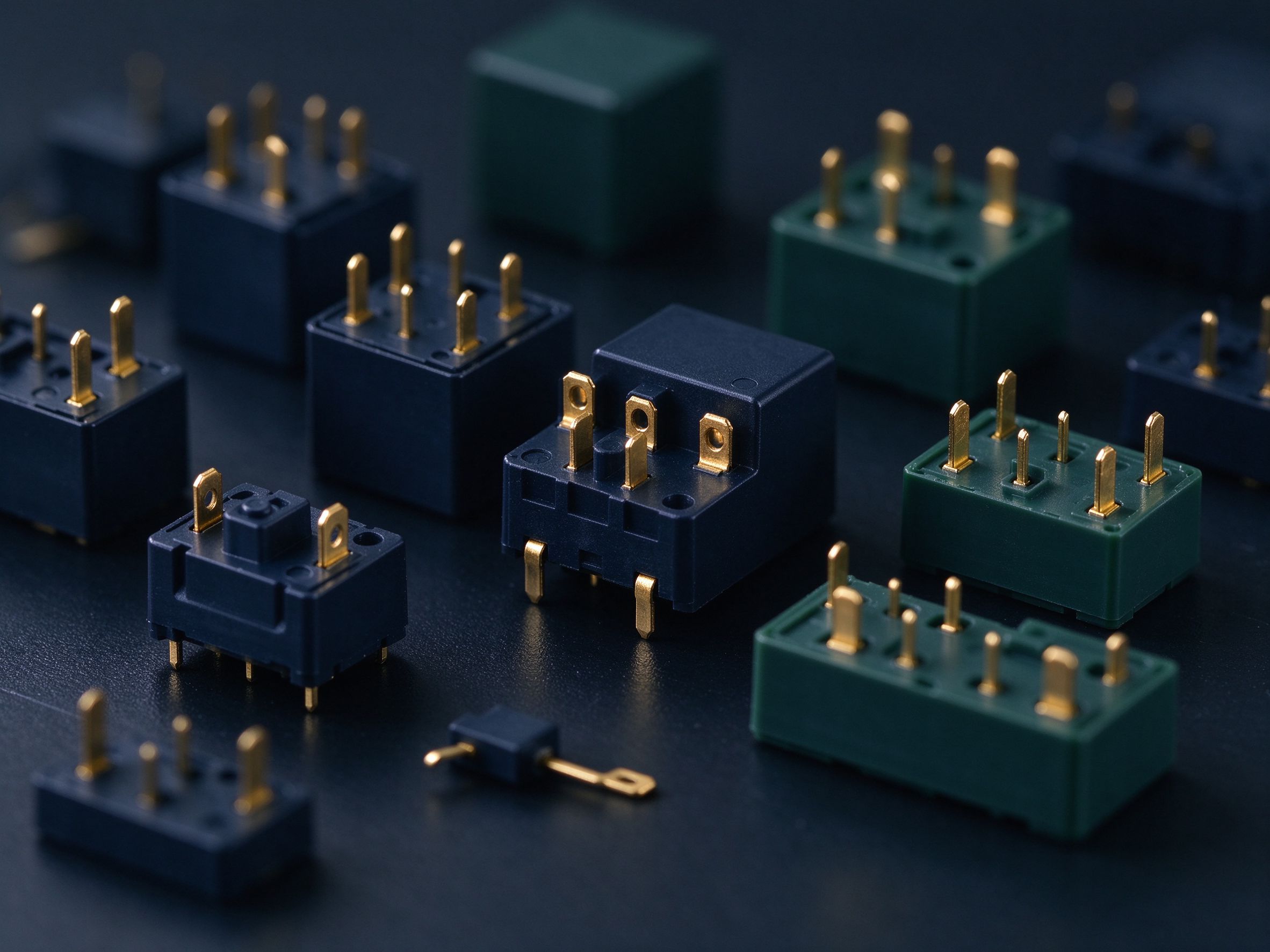 Relays and switches for electromechanical control